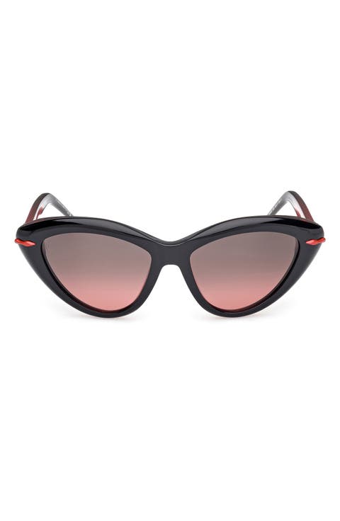 56mm Cat Eye Sunglasses