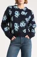 NVLT Floral Jacquard Collared Sweater