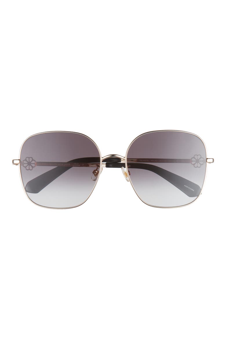59mm tayla square sunglasses, Main, color, GOLD BLACK/ DARK FUSCHIA MS