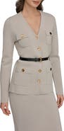 Donna Karan New York Belted Sweater Blazer