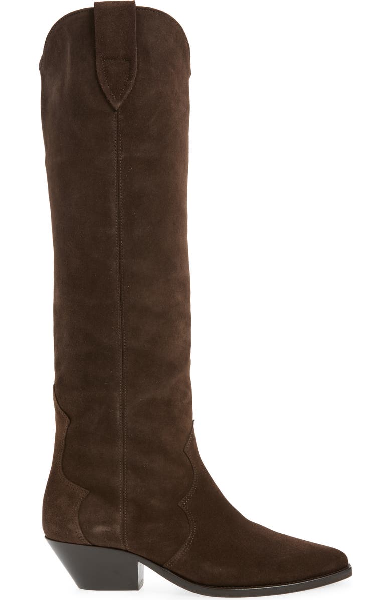 Isabel Marant Denvee Tall Western Boot, Alternate, color, 50Cl Chocolate