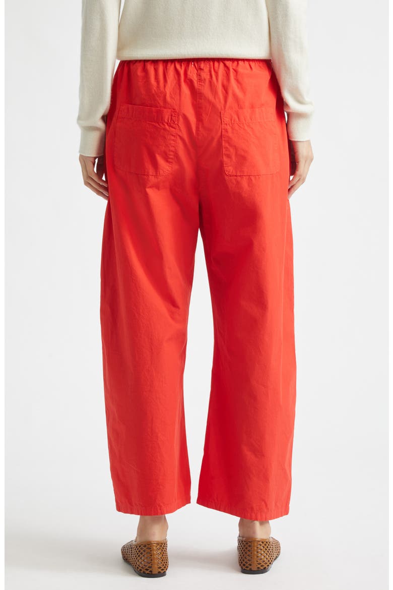 Kyoto Cotton Drawstring Utility Crop Pants, Alternate, color, CERISE