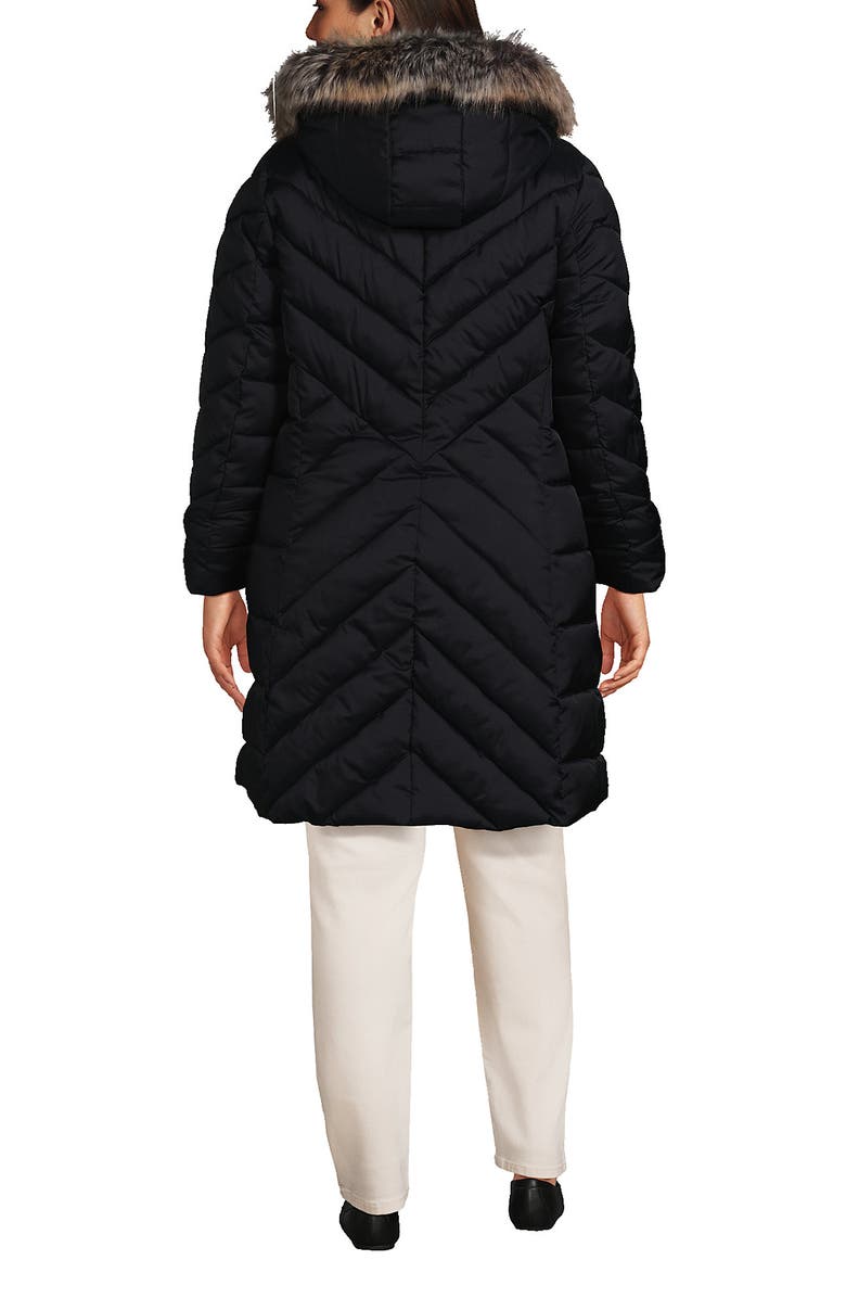 Lands' End Insulated Cozy Fleece Lined Primaloft Coat, Alternate, color, Black