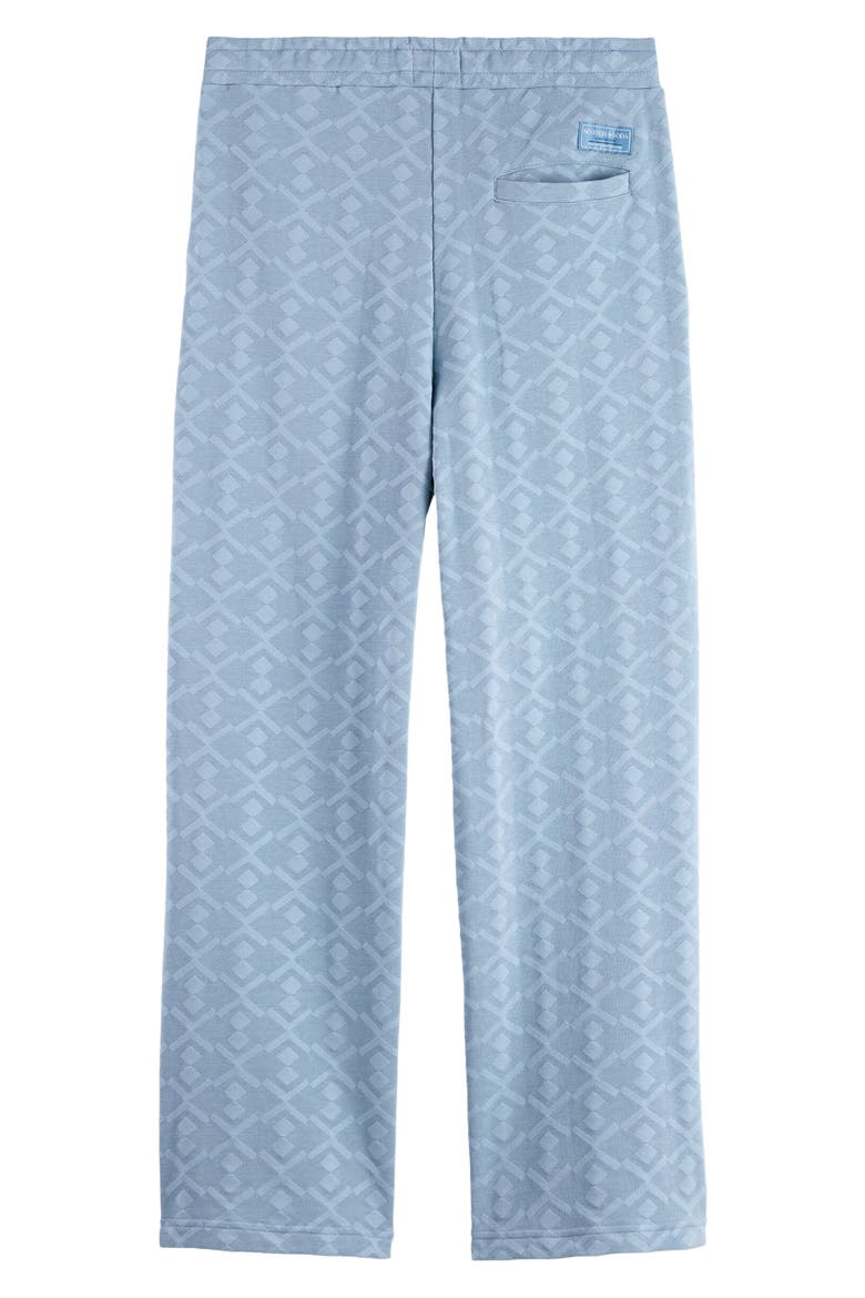Jacquard Terry Sweatpants, Alternate, color, FADED DENIM