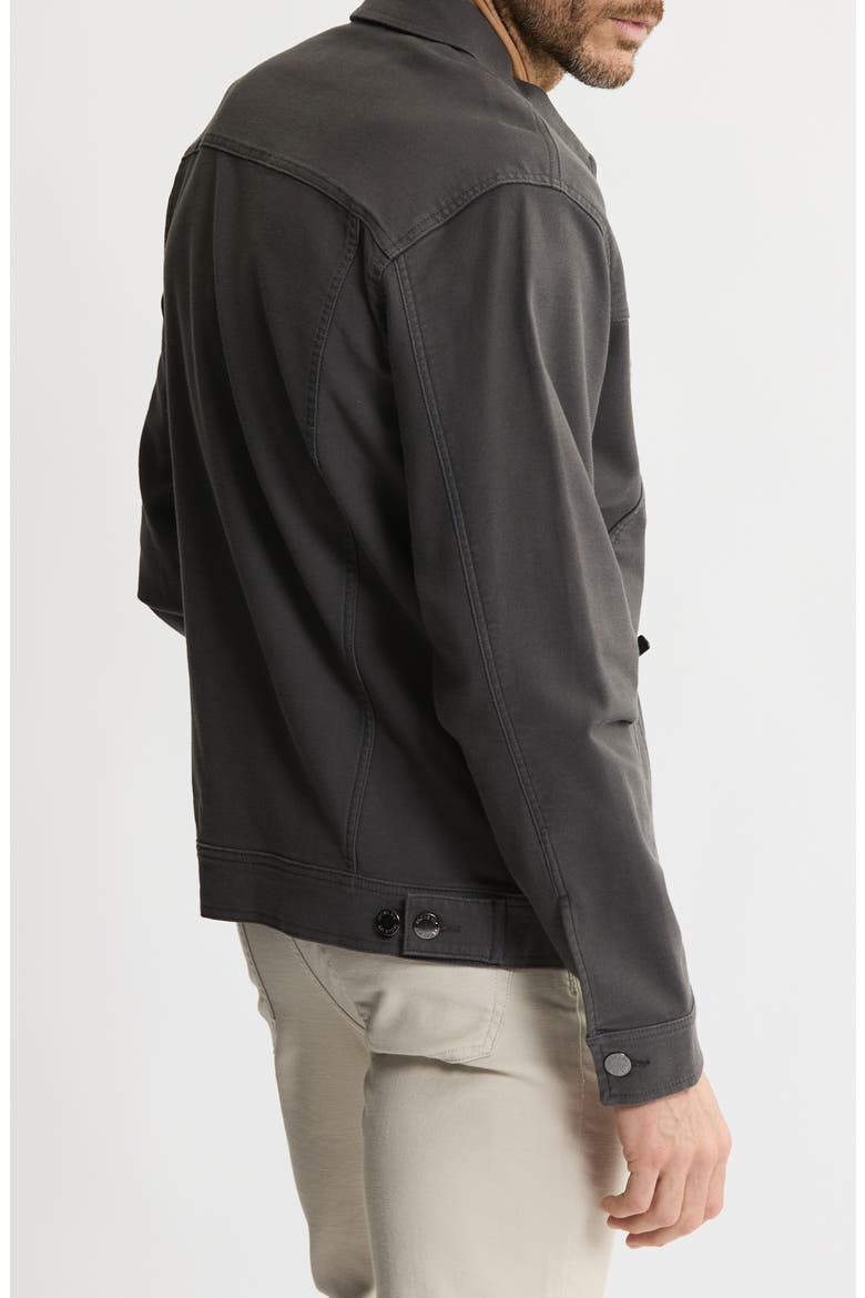 Stretch Cotton Trucker Jacket, Alternate, color, GREY