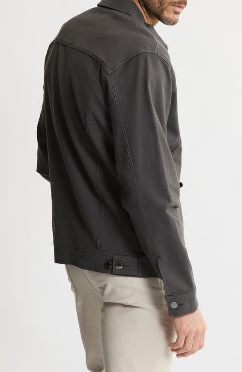 Jachs Stretch Cotton Trucker Jacket In Gray