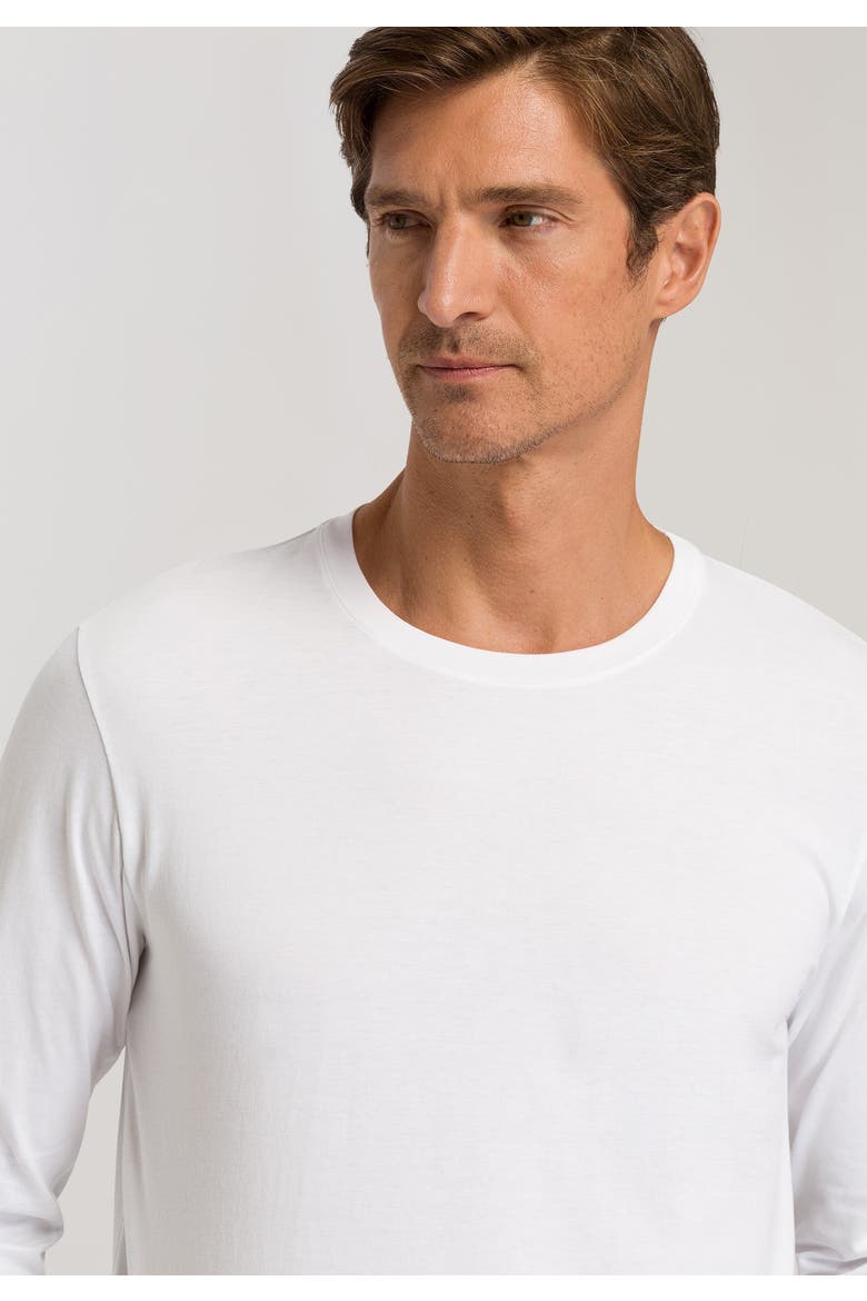 Living Cotton Crew Neck Top, Alternate, color, White