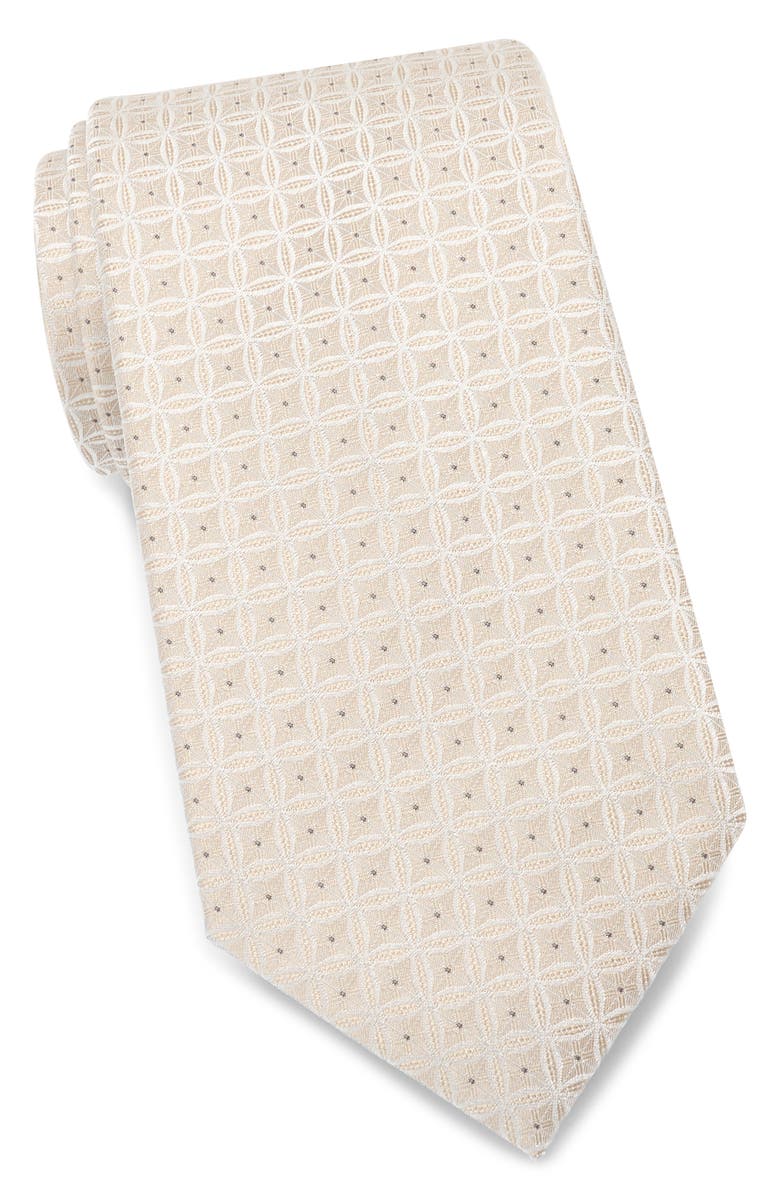 Calvin Klein Gemma Geometric Tie, Main, color, Taupe
