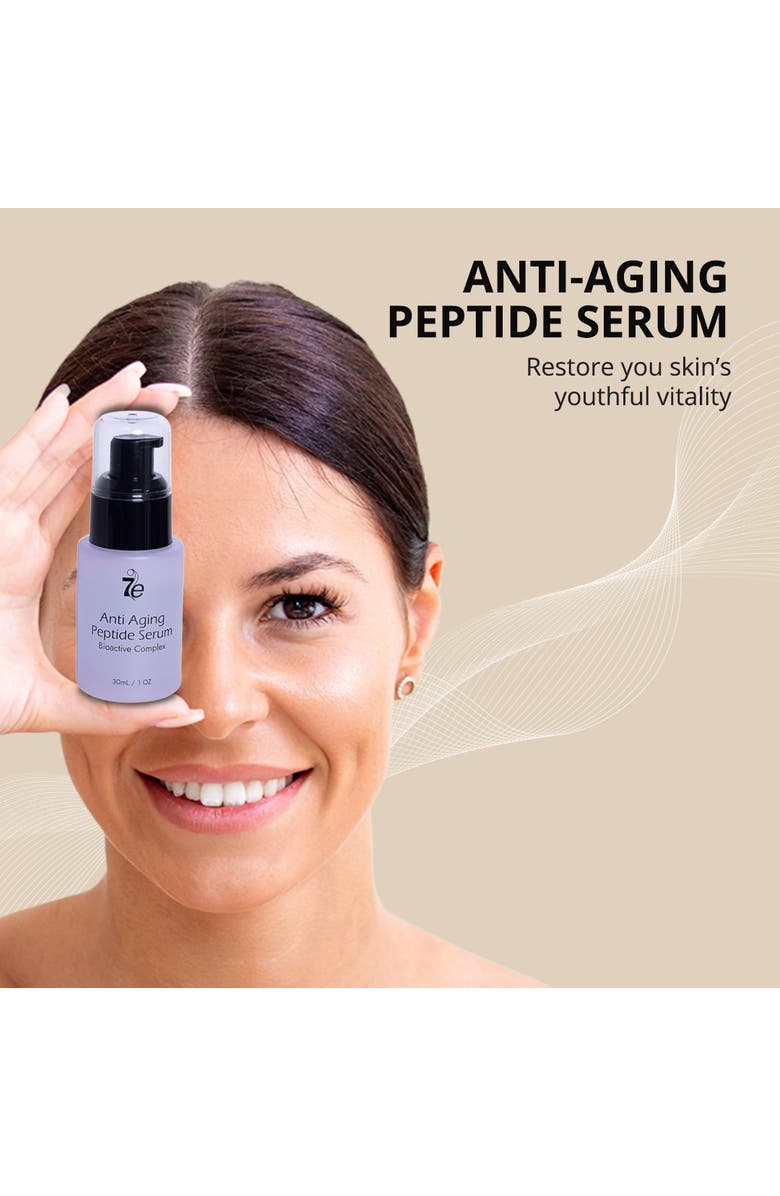 7e Wellness Anti-Aging Peptide Serum with Hyaluronic Acid, Alternate, color, Transparent
