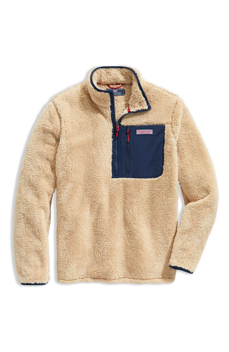 vineyard vines Stillwater Fleece Zip Pullover, Alternate, color,