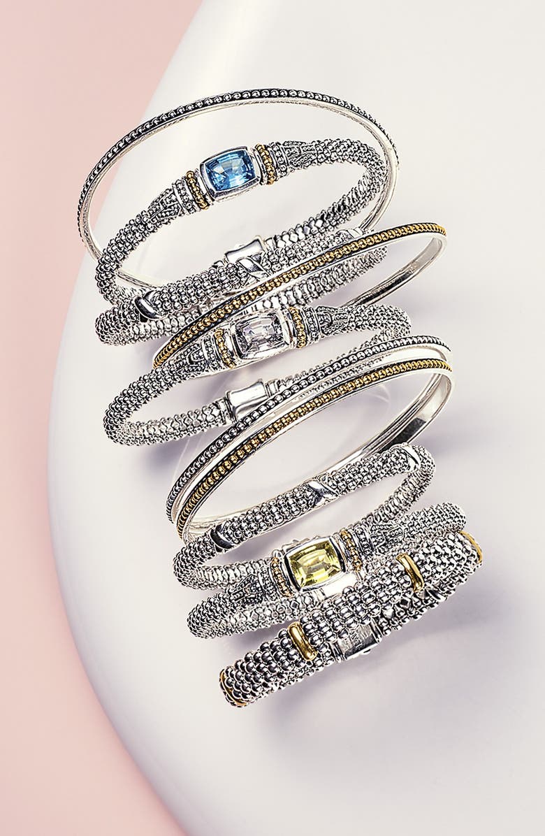 LAGOS 'Enso' Caviar Bangle, Alternate, color, 