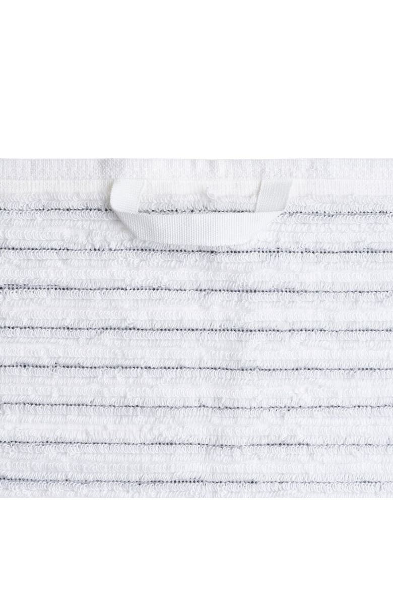 Oliviera Home Stripes Turkish Cotton Terry Bath and Hand Towel - Set, Alternate, color, Black