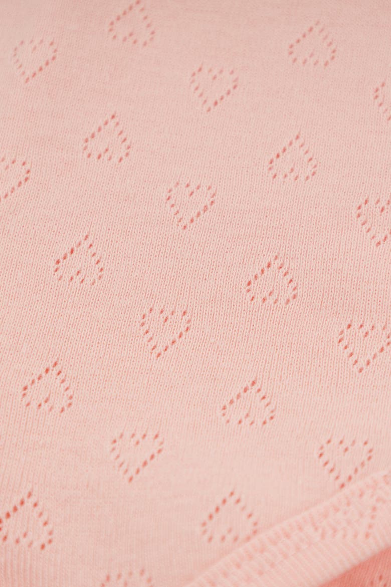 Hearts Pointelle Emily Romper, Alternate, color, Pink