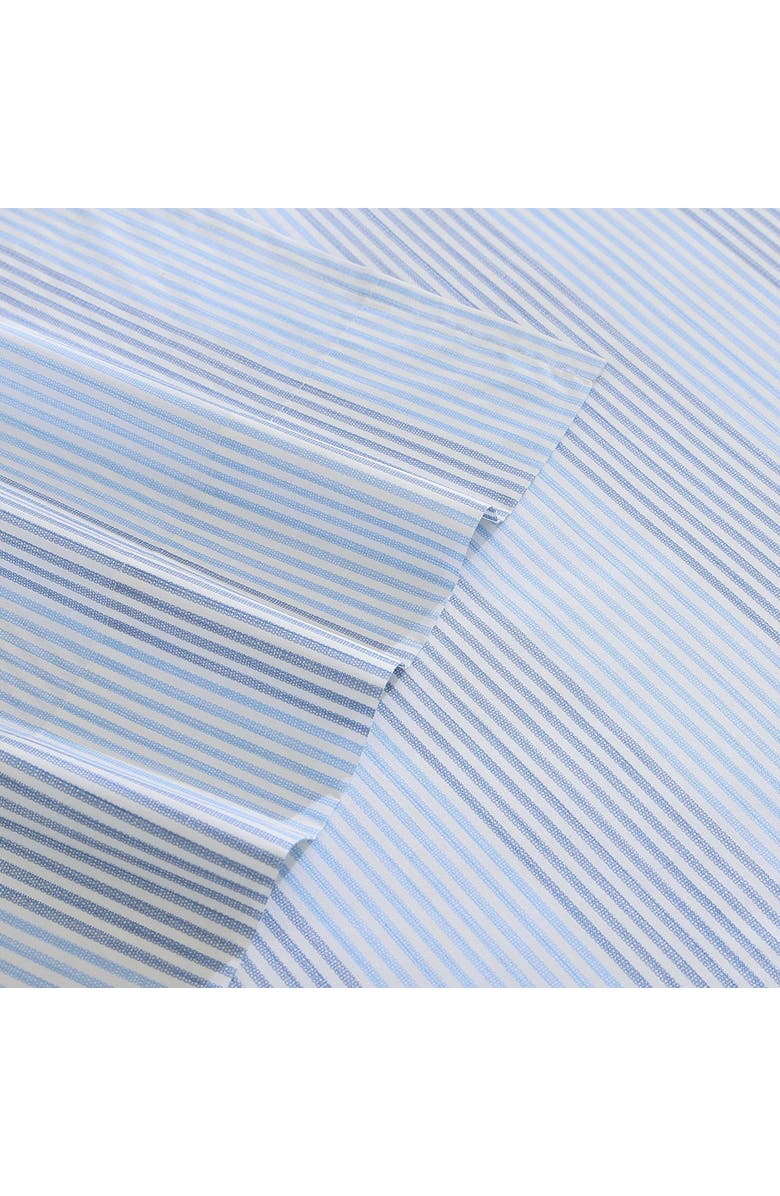 Tommy Bahama Weekend Stripe Cotton Sheet Set, Alternate, color, Light Pastel Blue