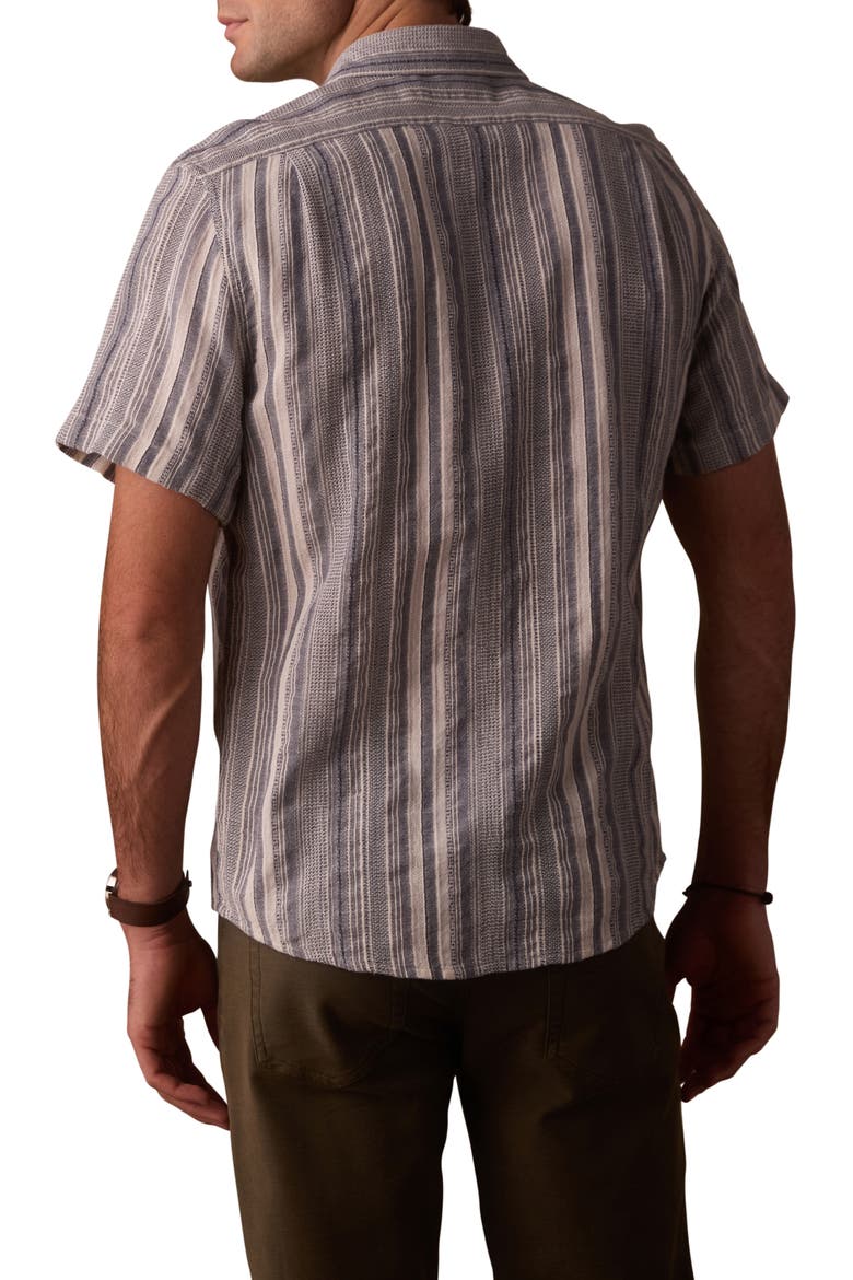 Freshwater Everyday Short Sleeve Button-Up Shirt, Alternate, color, POSITANO STRIPE