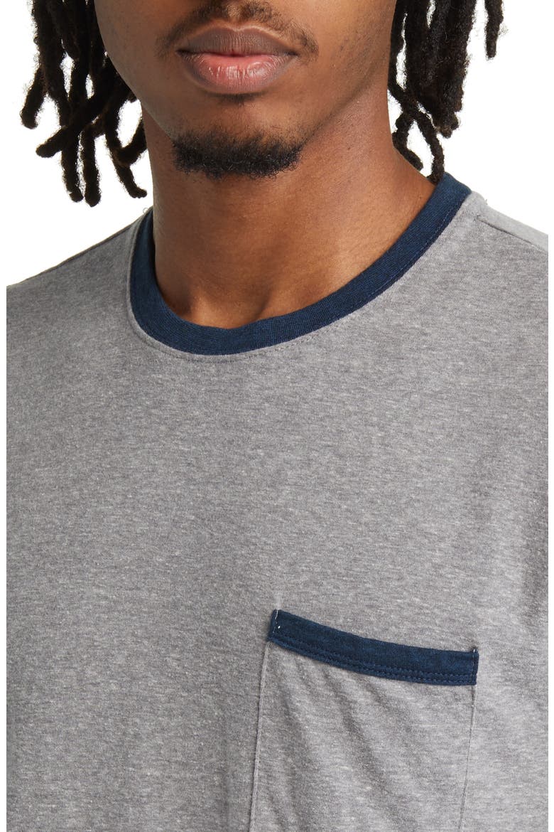 Jaden Pocket T-Shirt, Alternate, color, HEATHER GREY