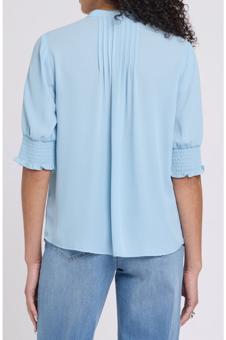 Pleated Peasant Blouse, Alternate, color, STARLIGHT