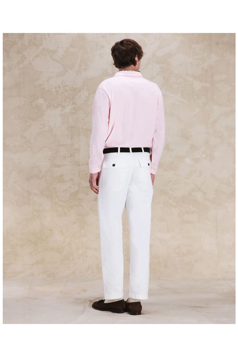 Japan Denim Fatigue Pants, Alternate, color, White