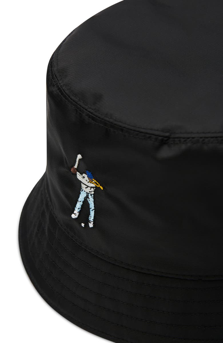 Eastside Golf Logo Embroidered Nylon Bucket Hat, Alternate, color, 
