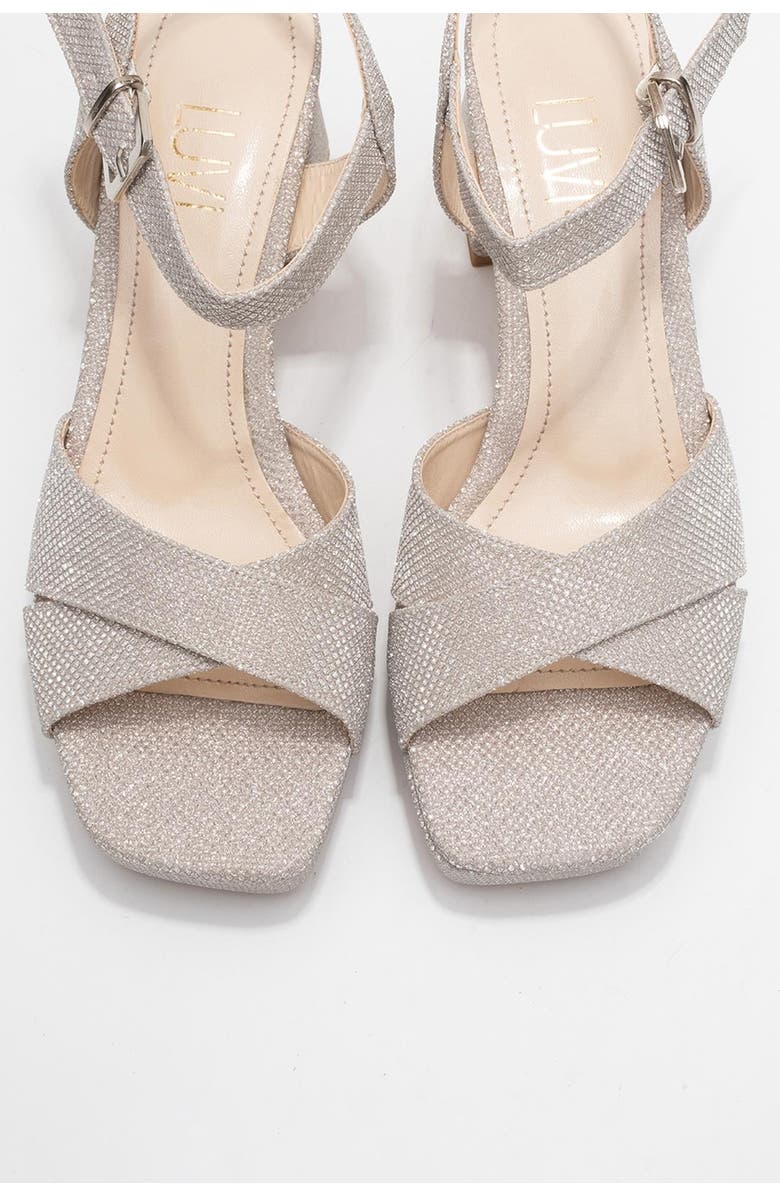 Prologue Shoes Lisbon Platform Block Heel Sandal, Alternate, color, Gold