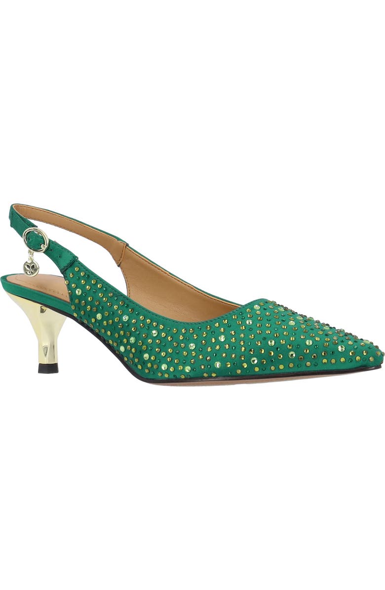 J. Reneé Ferryanne Slingback Pointed Toe Pump, Main, color, Green