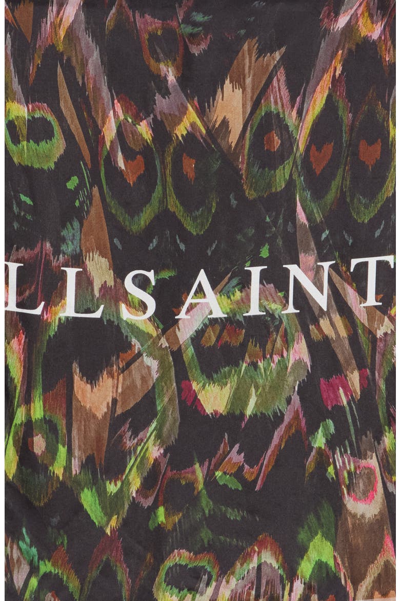 Anew Silk Square Scarf, Alternate, color, BLACK MULTI