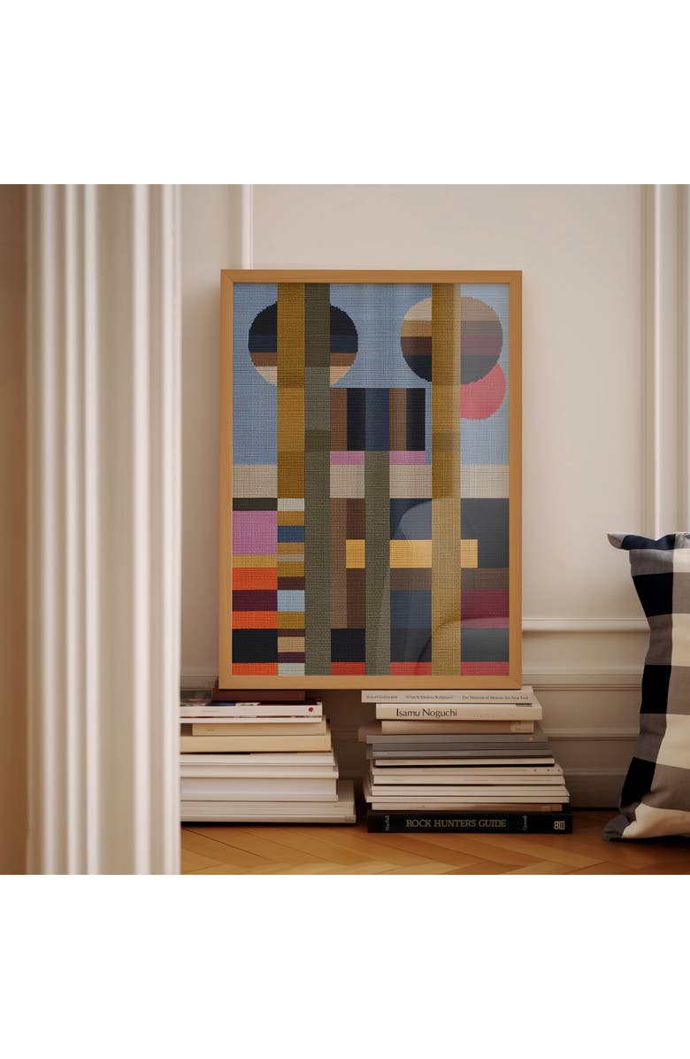 Forma Art Studio Woven Perspectives No. 13 Geometric Abstract Art Print, Alternate, color, Black Frame - 30X40