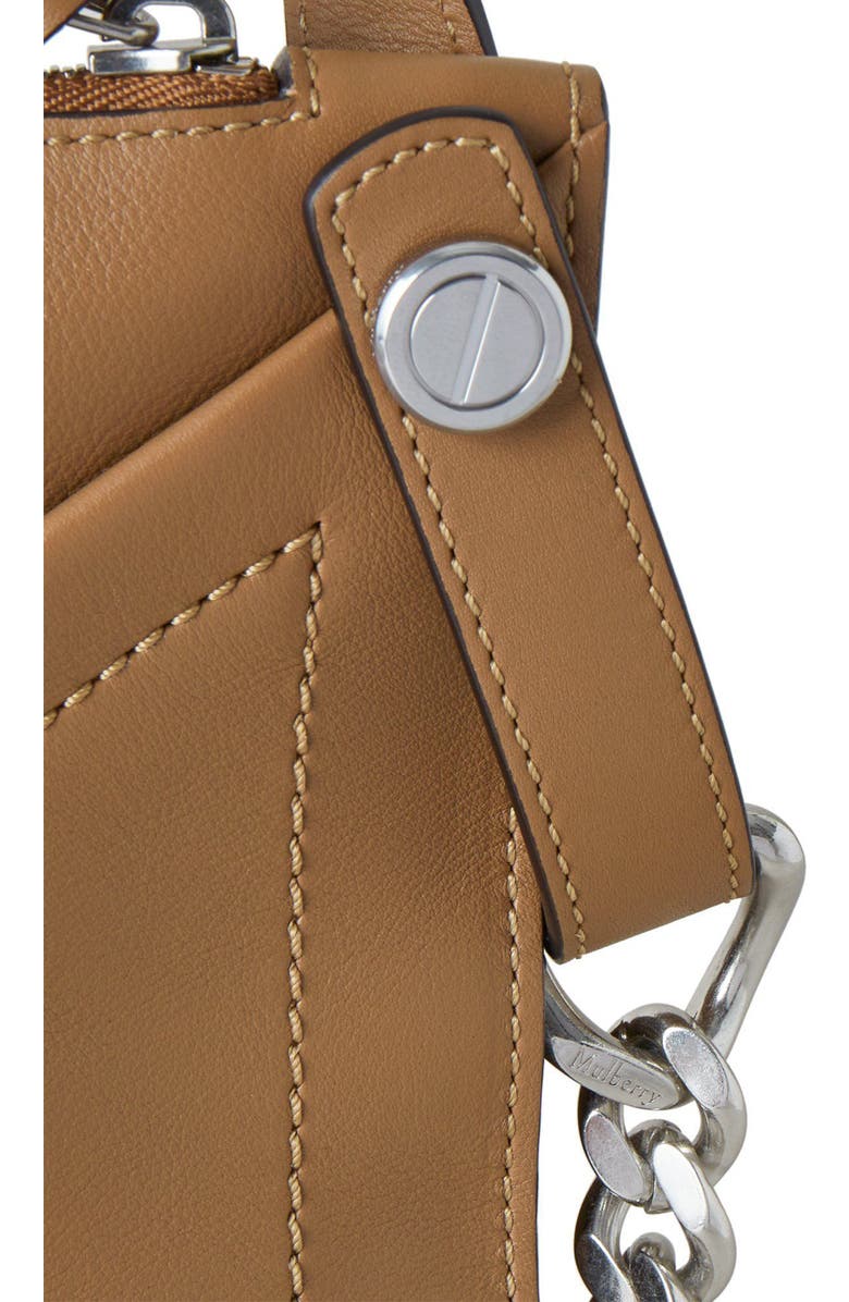 Mulberry Zipped Calfskin Leather Shoulder Bag, Alternate, color,