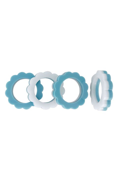 Scallop Set of 4 Napkin Rings