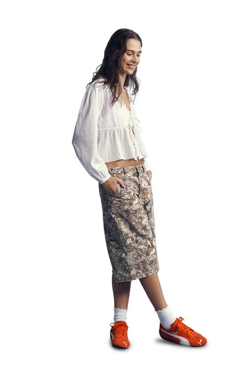 Cotton On 91 Baggy Denim Jort In Camo Carpenter