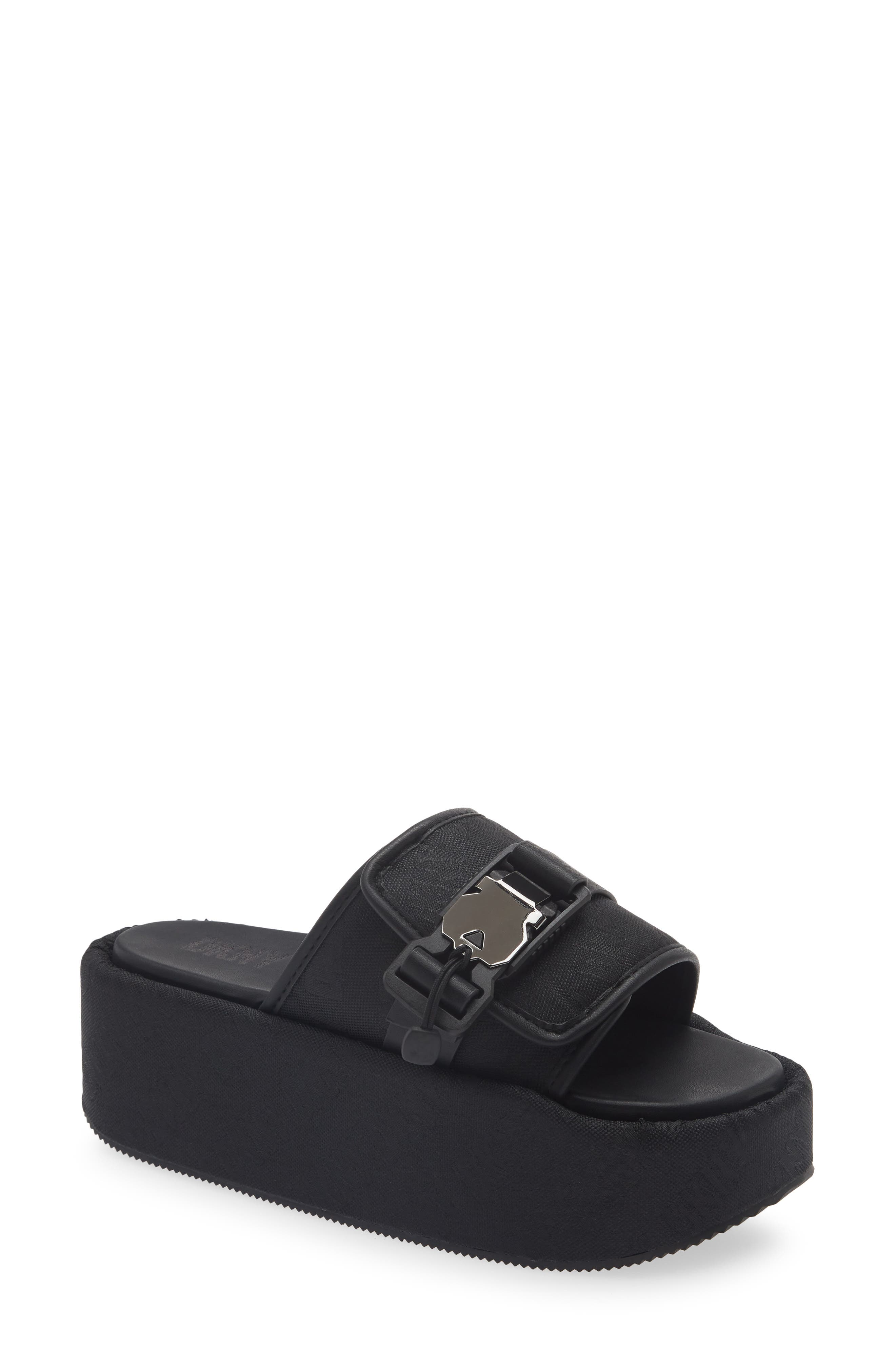 DKNY Vizer Platform Slide Sandal