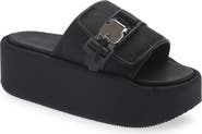 DKNY Vizer Platform Slide Sandal