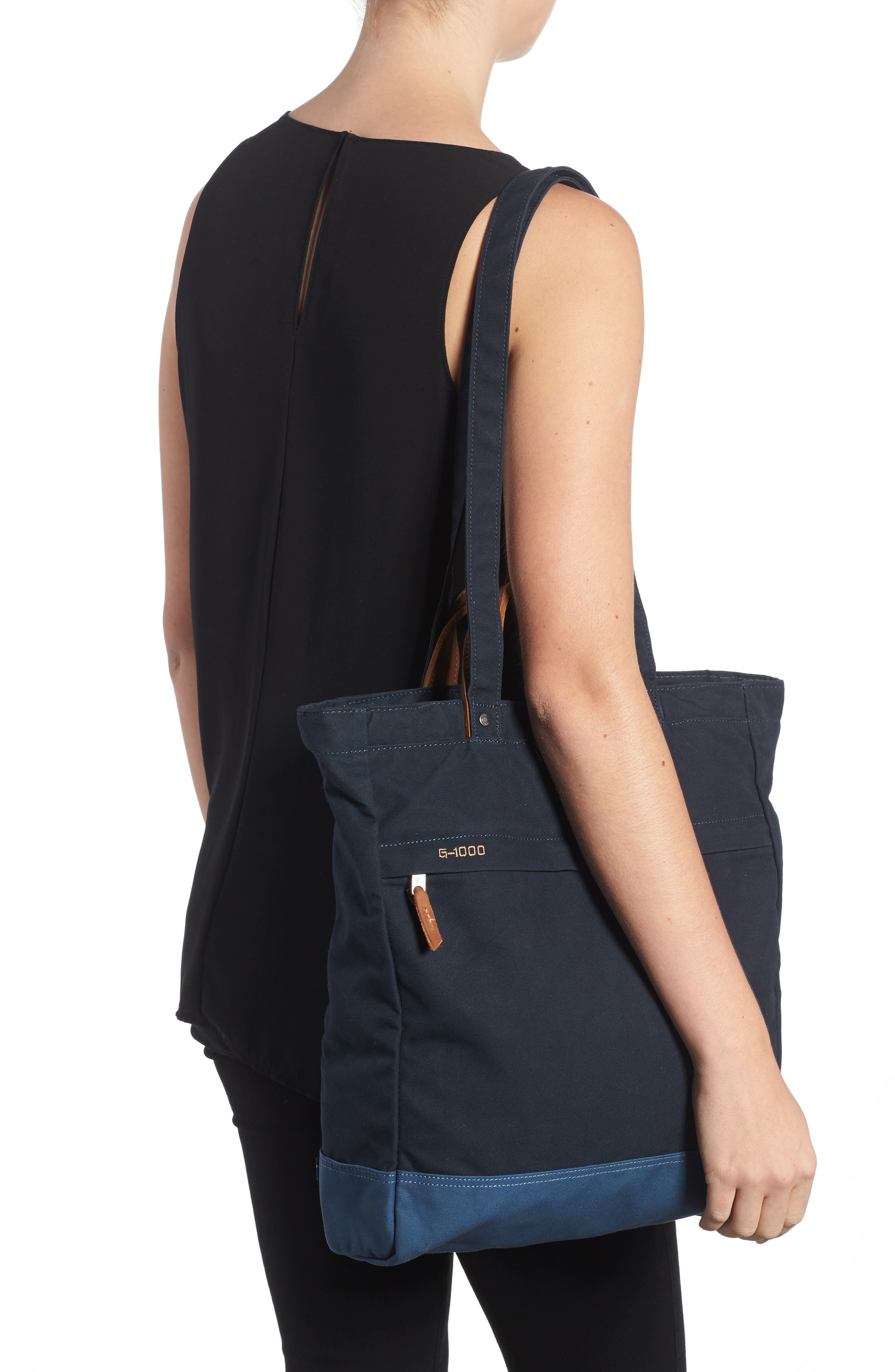 Totepack No.1 Water Resistant Tote, Alternate, color, DARK NAVY/BLUE