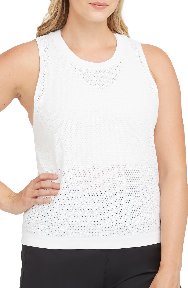 SPANX<sup>®</sup> At the Hip Seamless Perforated Tank, Main, color, 