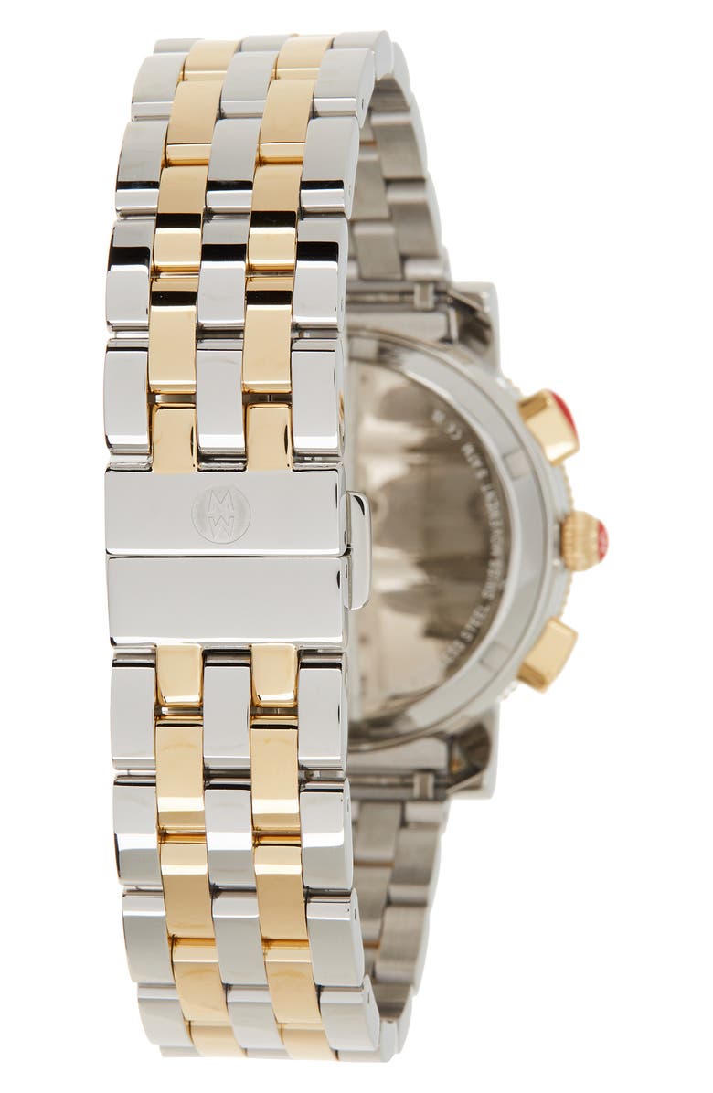 MICHELE Women's Diamond Accent Two-Tone Sport Sail Watch, 38mm - 0.06ctw, Alternate, color,