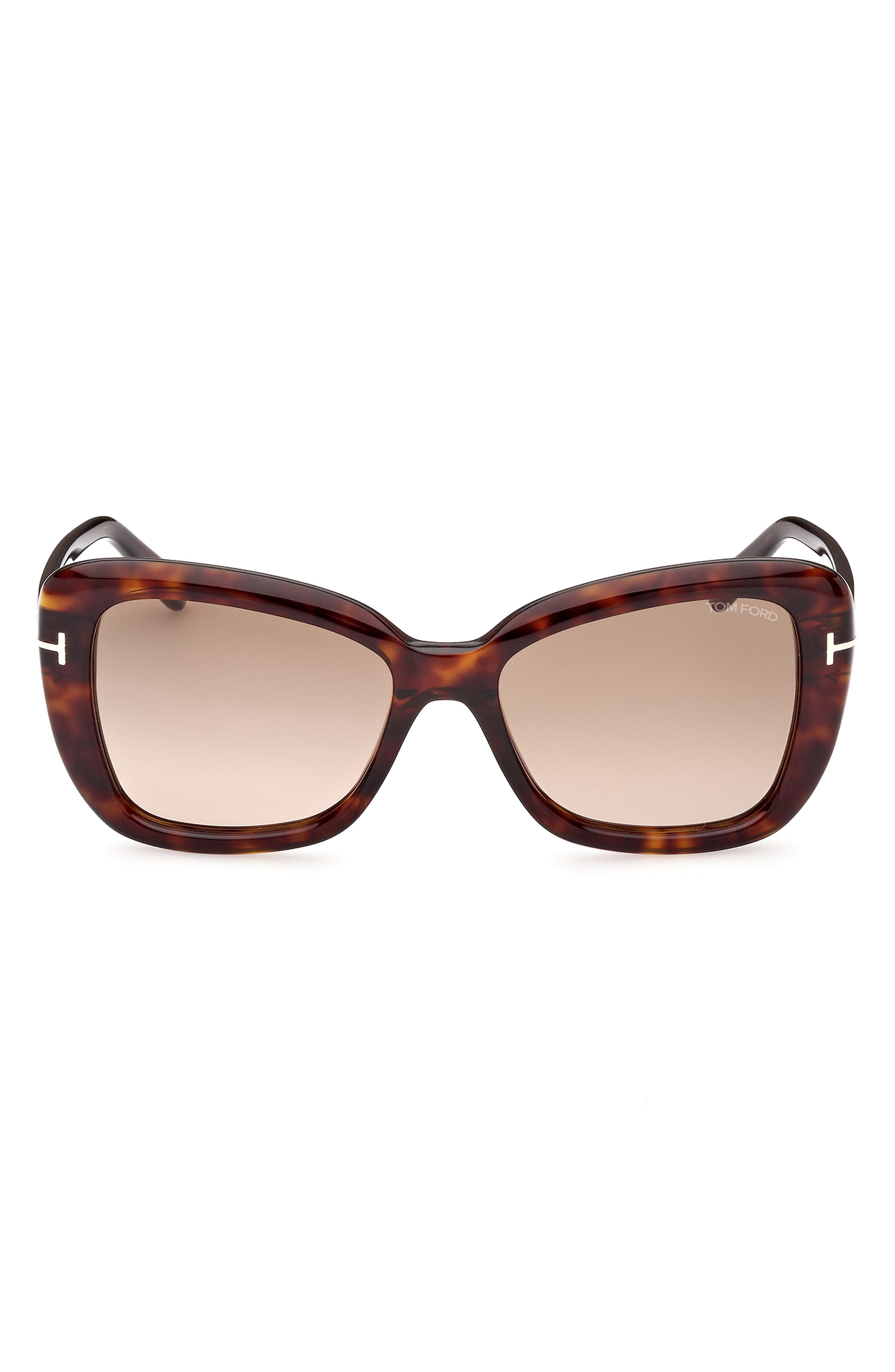 TOM FORD Maeve 55mm Gradient Polarized Butterfly Sunglasses