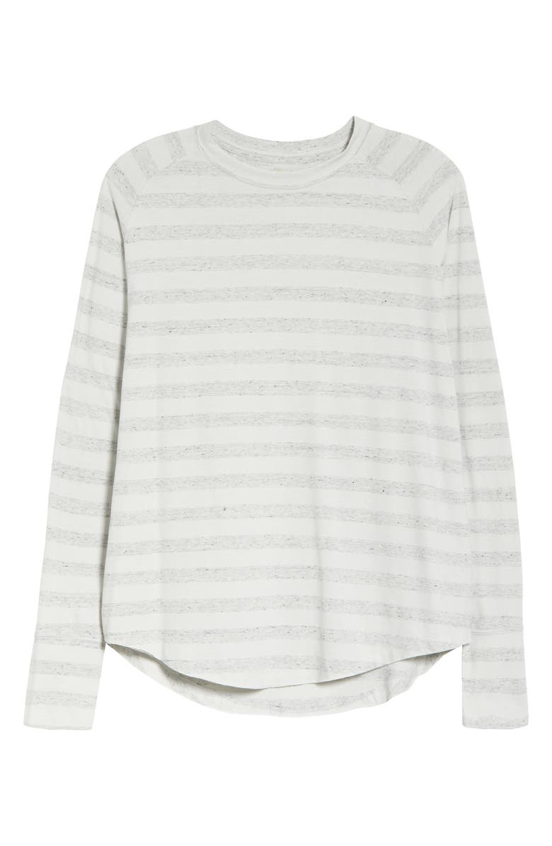 Zella Relaxed Washed Long Sleeve Slub Tee, Alternate, color,