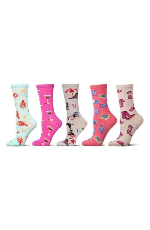 Assorted 5-Pack Crew Socks
