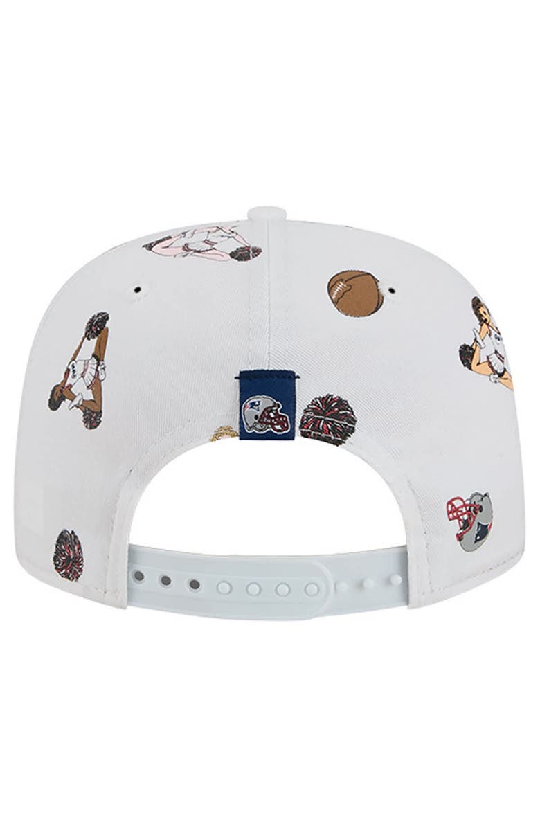 New Era Men
s New Era  White New England Patriots Team Cheer 19TWENTY Snapback Hat, Alternate, color, White