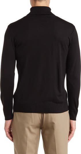 Tailored Recreation Wool & Cotton Blend Turtleneck