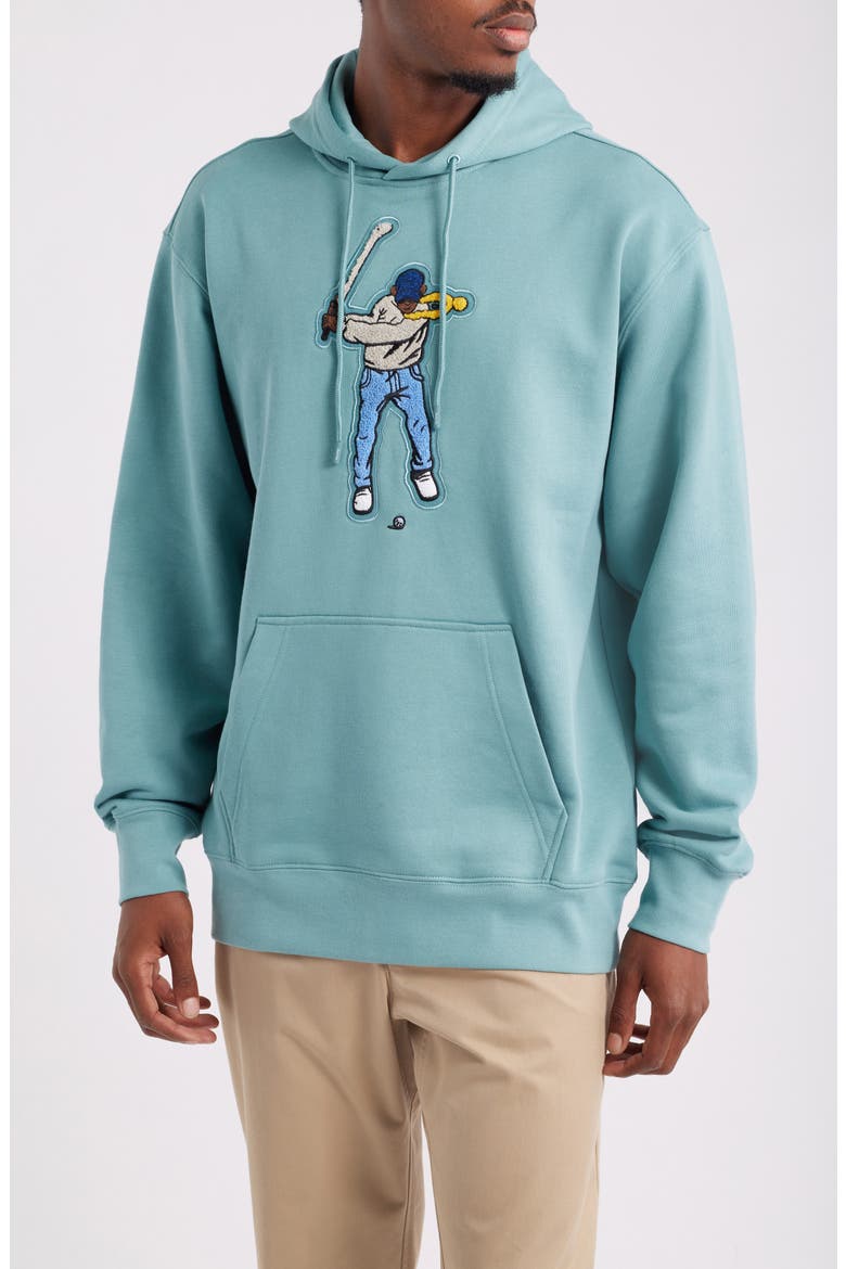 Core Fleece Hoodie, Main, color, MINERAL GREEN