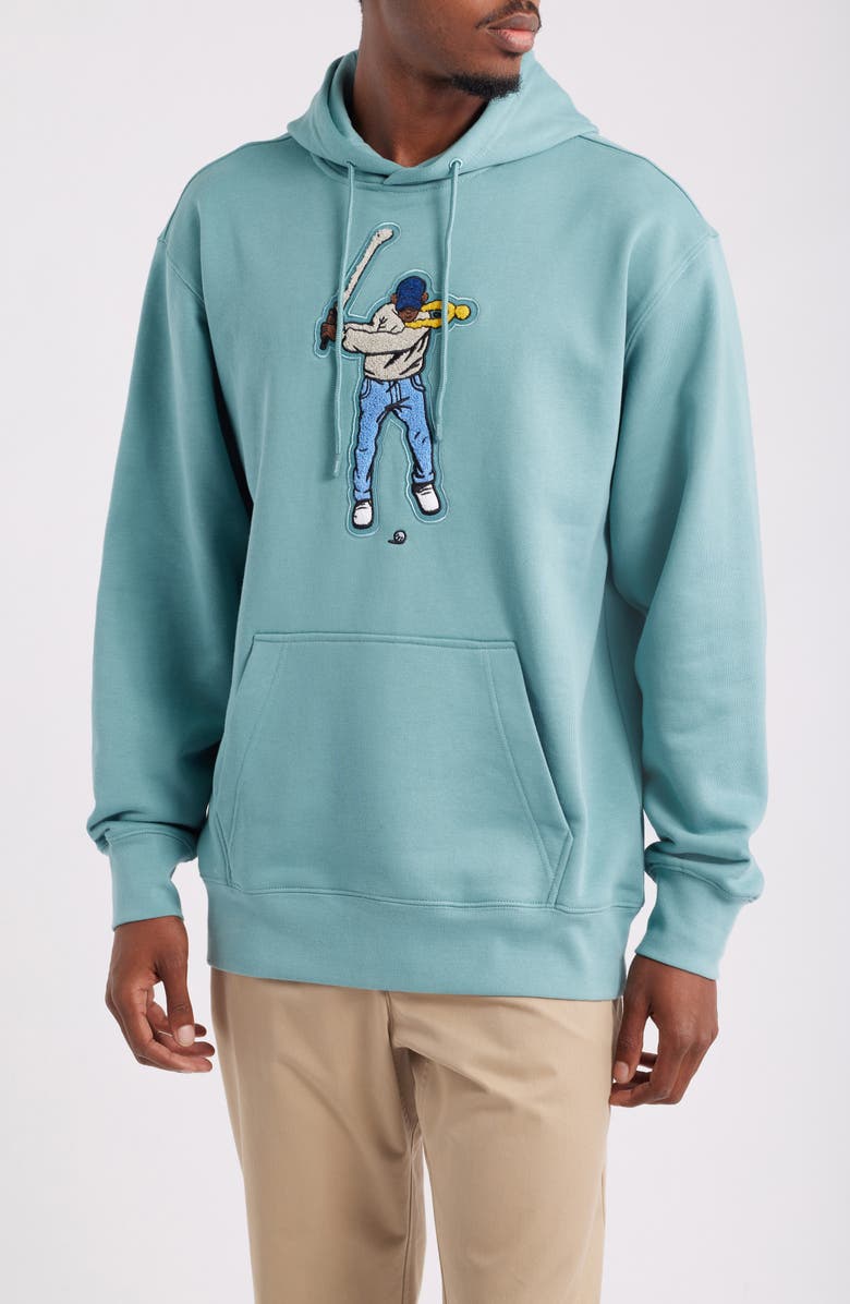 Eastside Golf Core Fleece Hoodie, Main, color, Mineral Green
