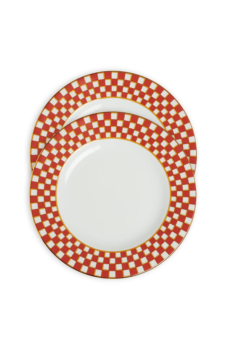 La DoubleJ Dinner Plates Set Of 2, Main, color, Apollo Mattone