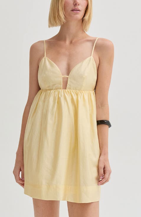 Babydoll Tencel Blend Mini Dress