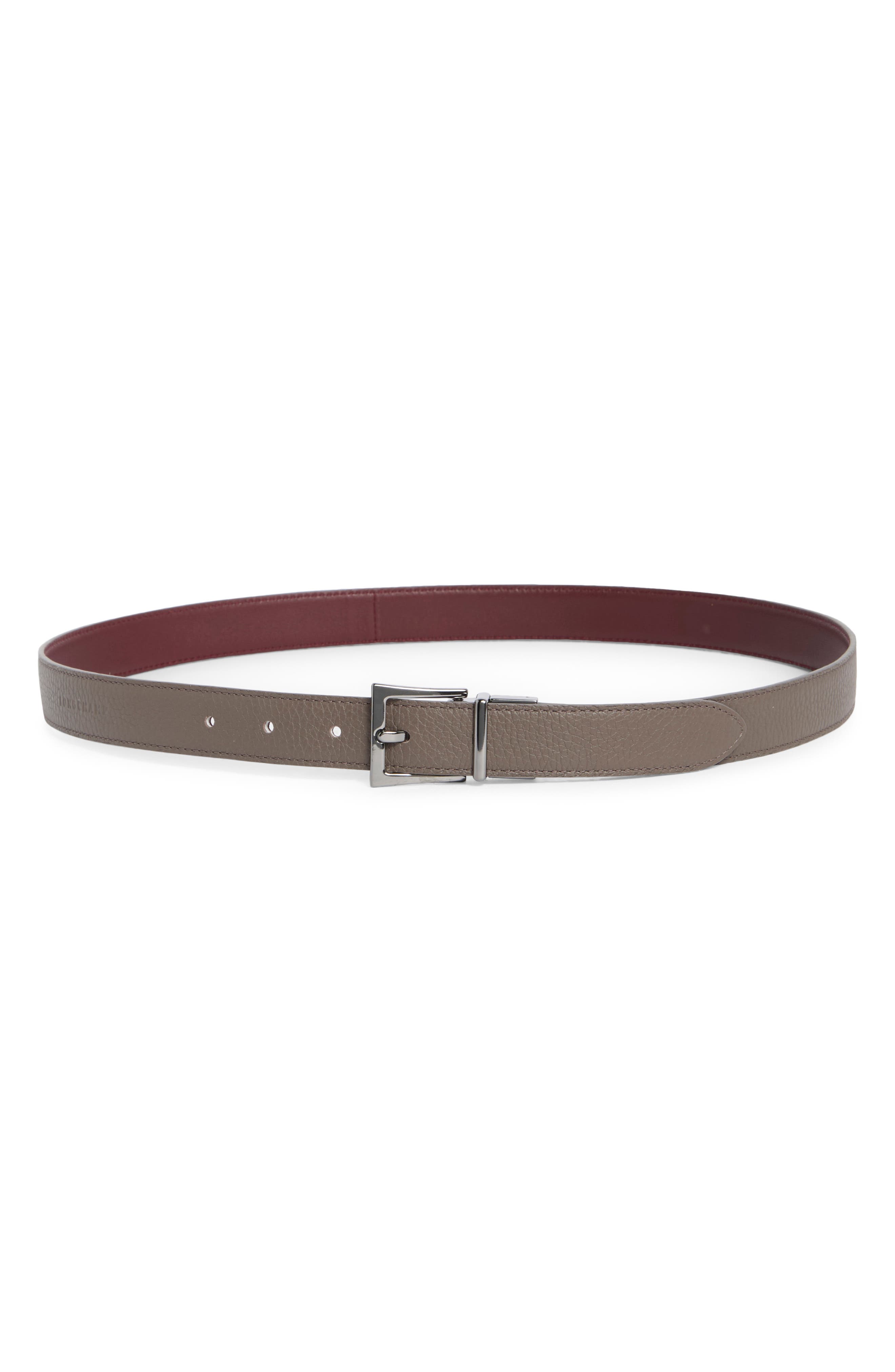 Longchamp Reversible Leather Belt