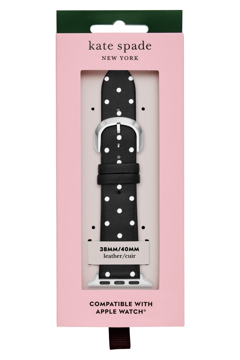 Apple Watch band, 25mm, Alternate, color, BLACK/ WHITE