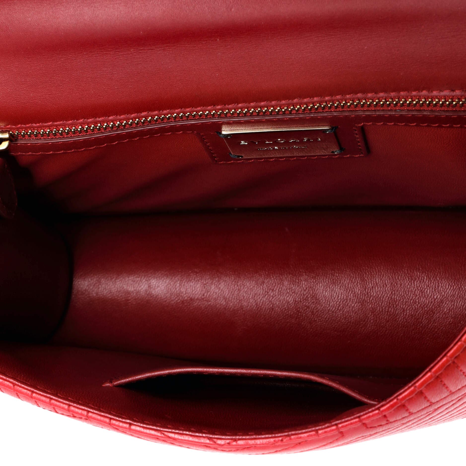 Serpenti Forever Shoulder Bag Quilted Leather Small, Alternate, color, Red