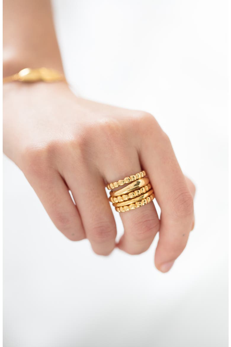 Nura Reef Stacking Ring, Alternate, color, YELLOW GOLD