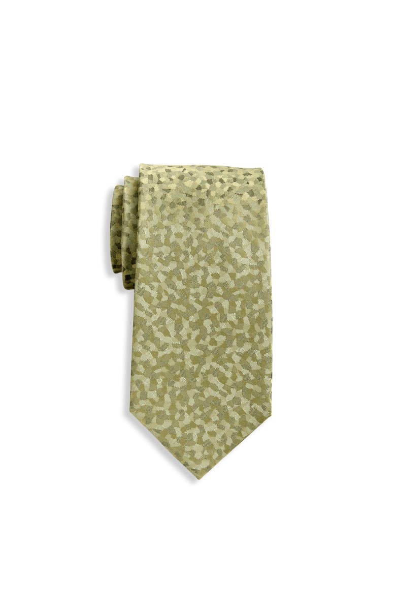 Synrgy by DXL Big & Tall Abstract Patterned Tie, Main, color, Green
