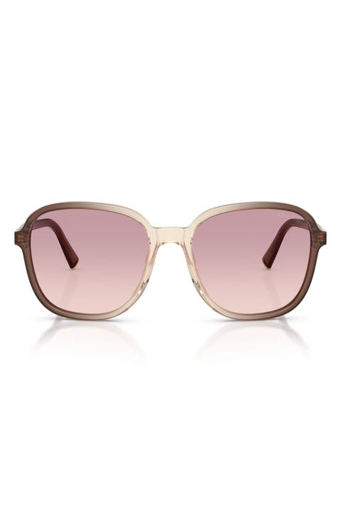 58mm Polarized Pillow Sunglasses